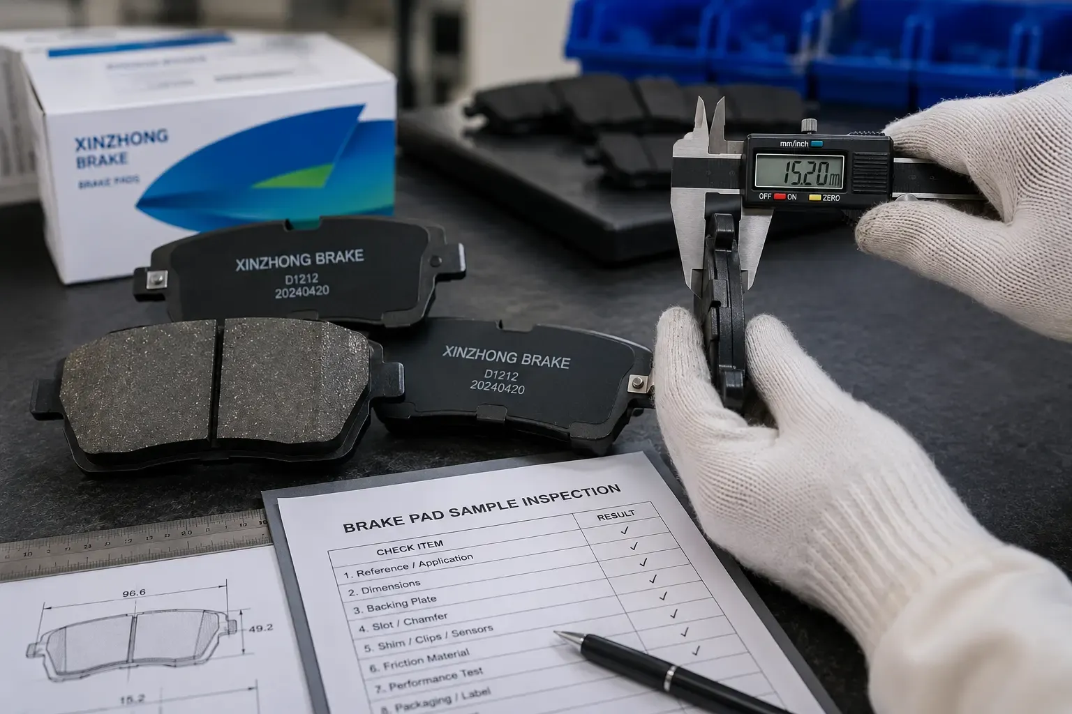 brake-pad-sample-testing-before-bulk-order