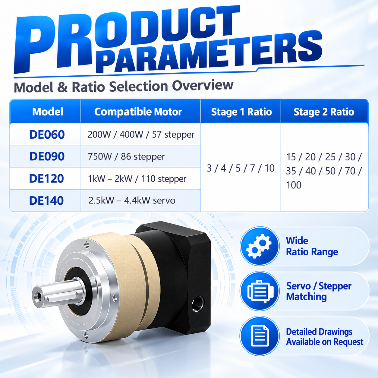 DE Source Factory Helical Planetary Reducer image 4