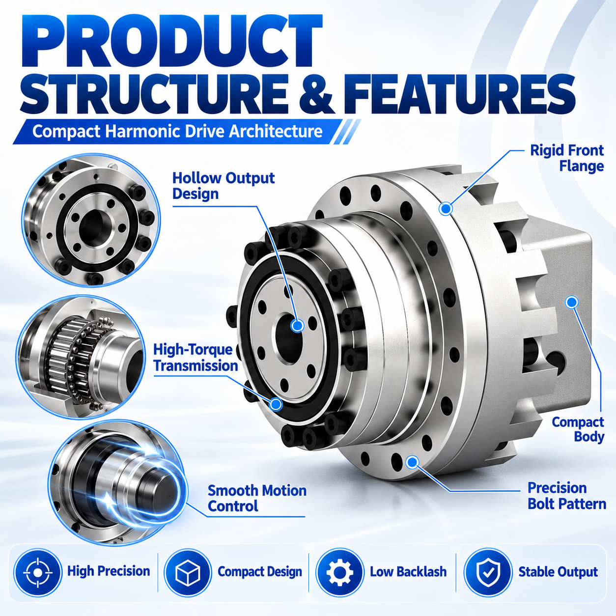 CFZ Harmonic Drive Gearbox for Collaborative Robots image 4