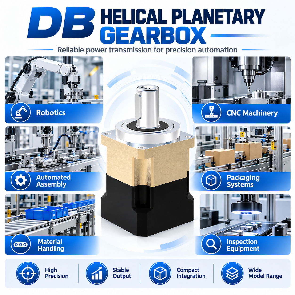 DB Precision Helical Planetary Gearbox 3 Arcmin image 5