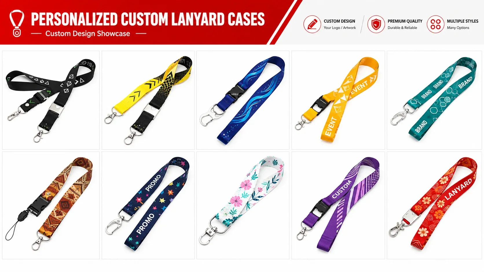 Custom bottle opener lanyard collection