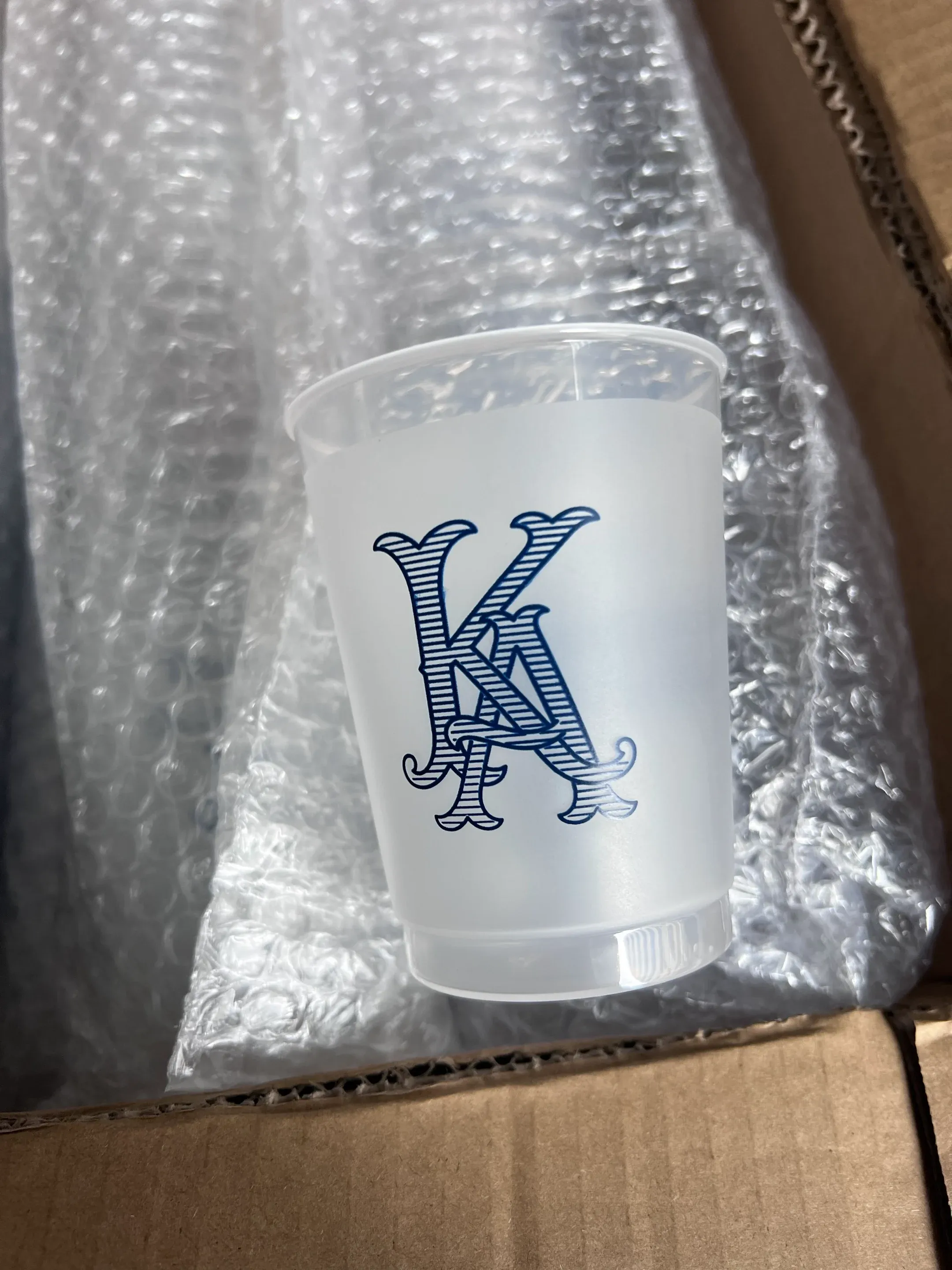 plastic frosted cups for wedding 5