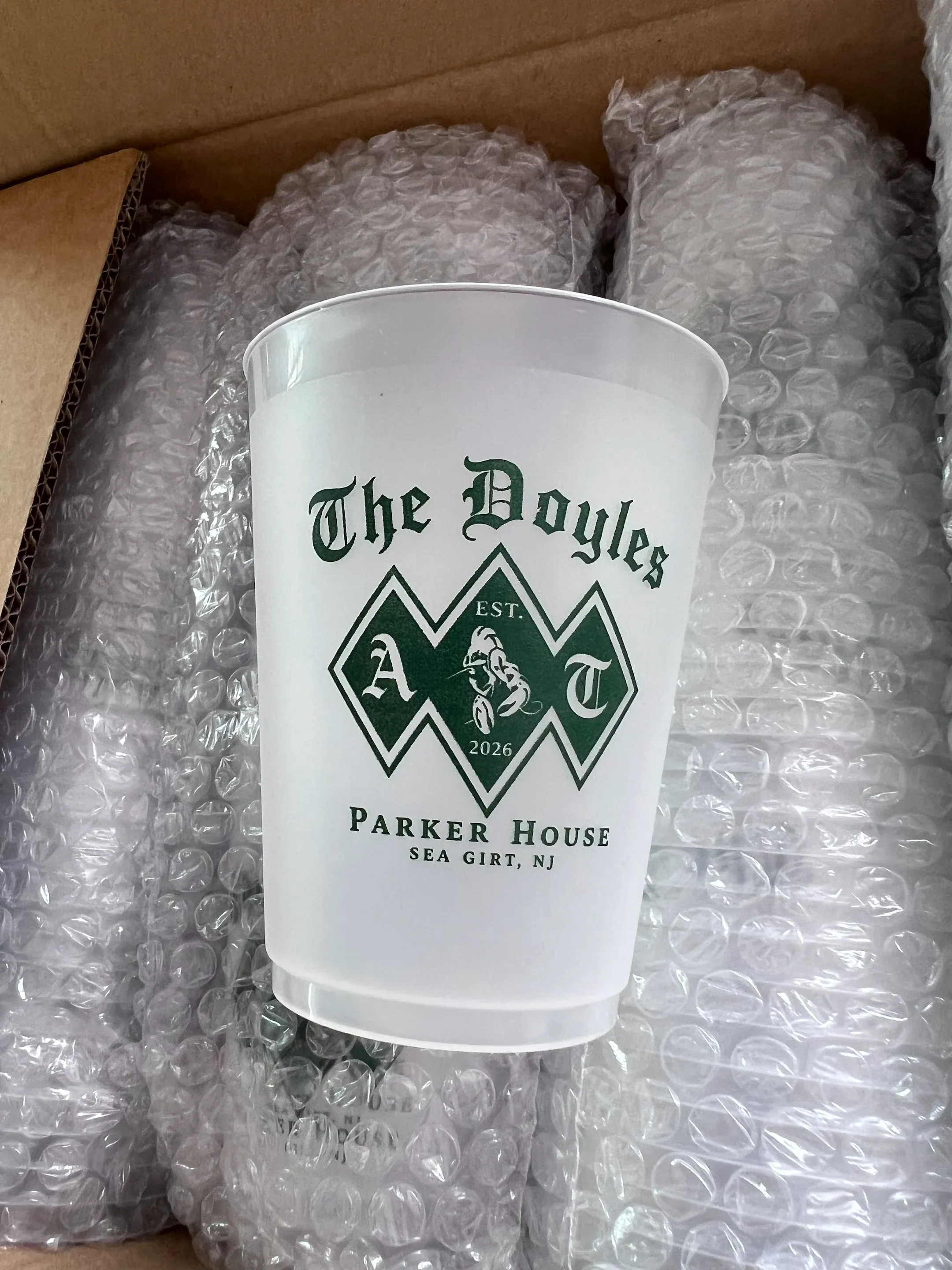 plastic frosted cups for wedding 6