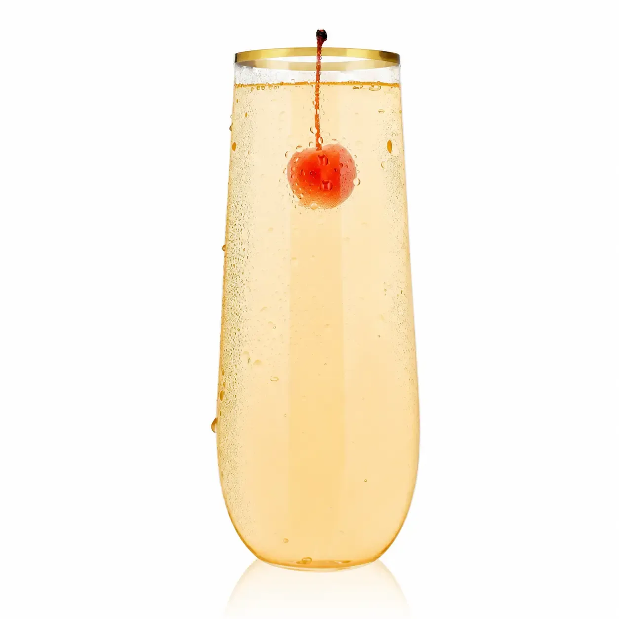 9oz Champagne Flute with Golden Rim option