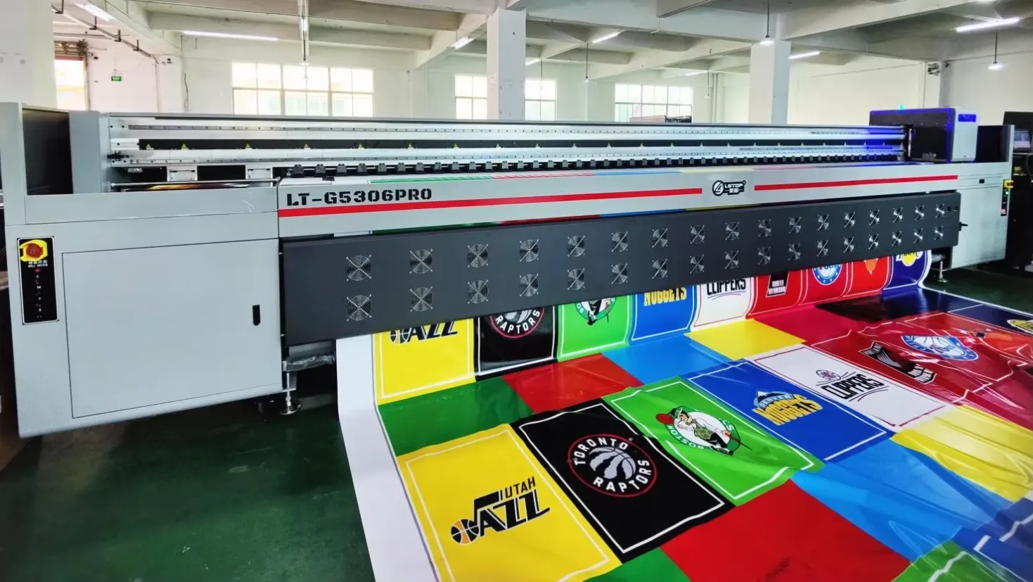 inkjet printer in factory