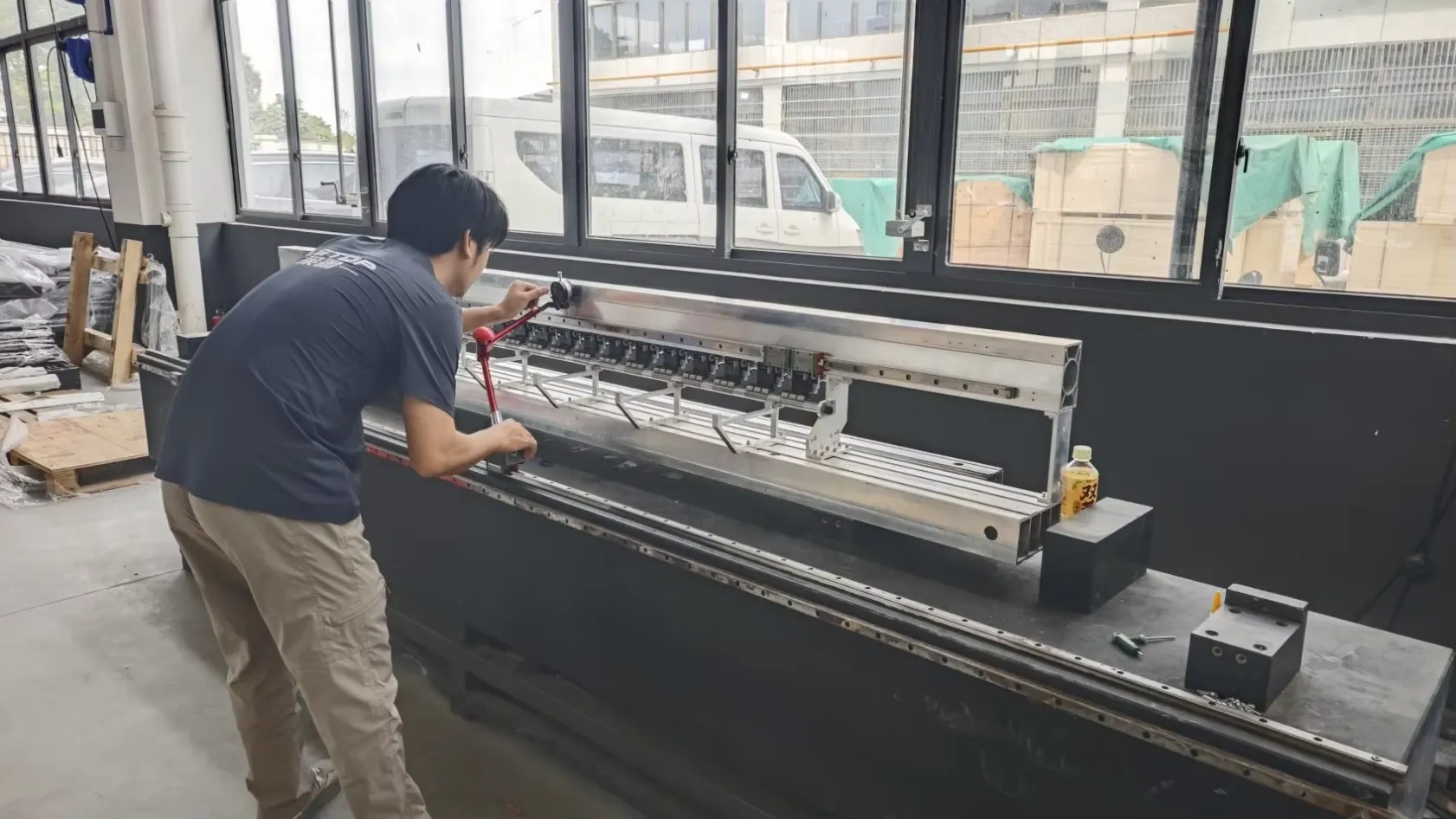 Industrial inkjet printer manufacturing warehouse and board kit testing facility