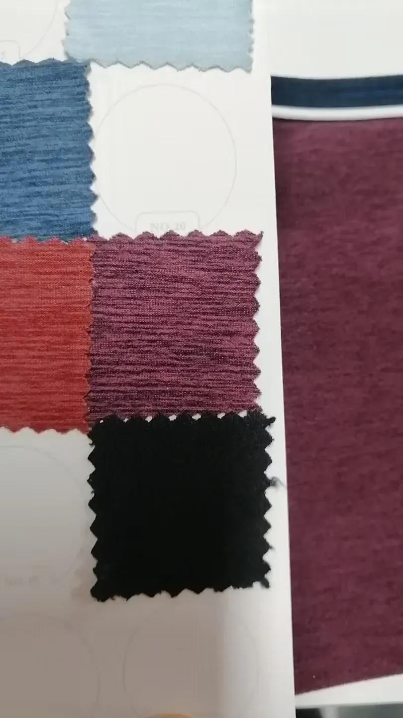 Performance nylon spandex fabric swatch for premium activewear development