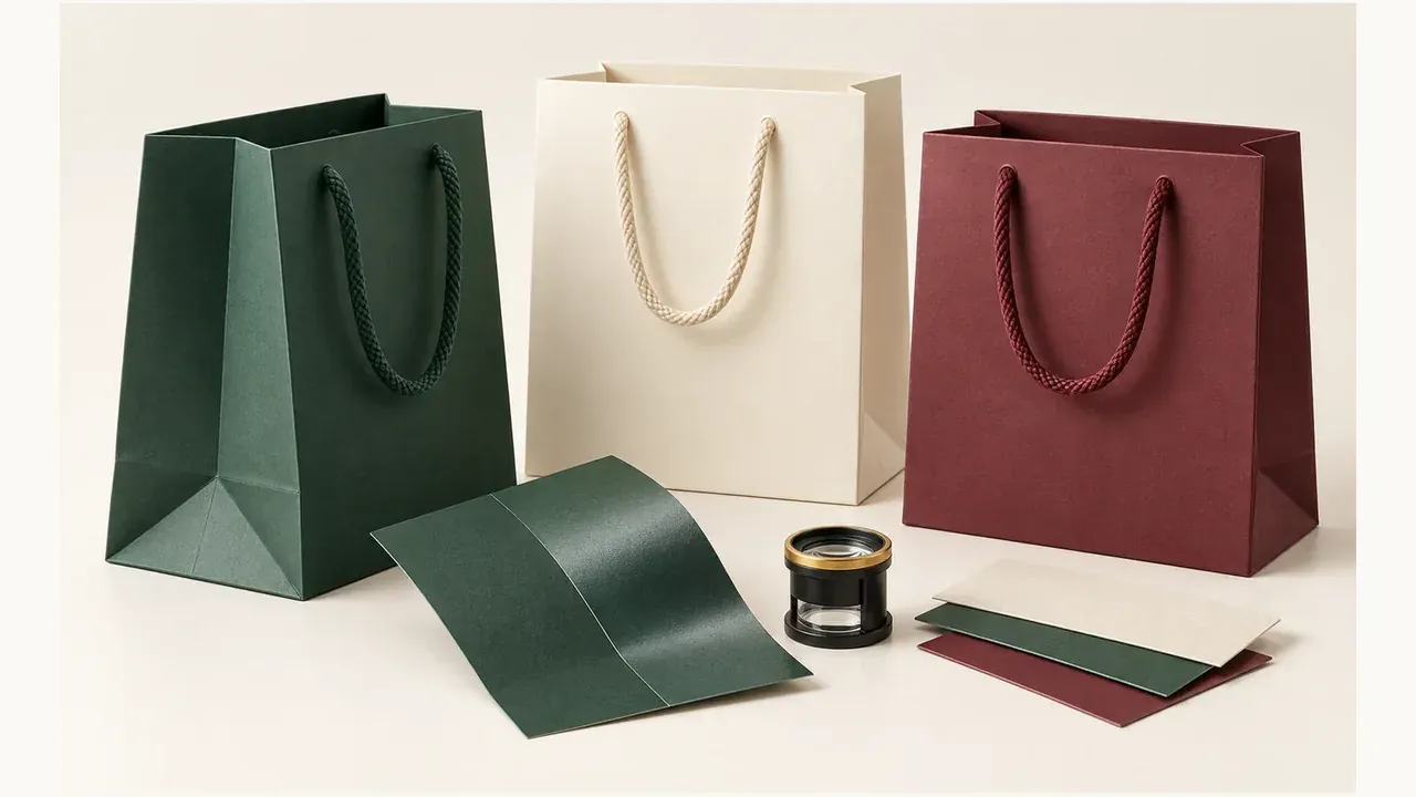 Paper Gift Bags: Fold-Line Cracking and Lamination Sample Guide