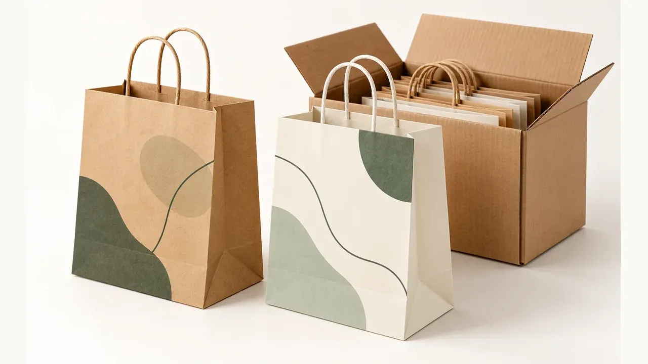 Paper Gift Bag Bottom Gusset and Carton Packing Guide