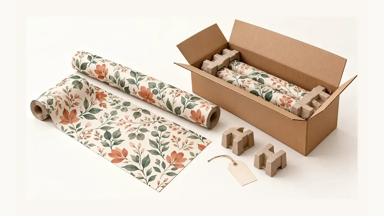 Custom Gift Wrapping Paper Roll Length and Carton Packing Guide