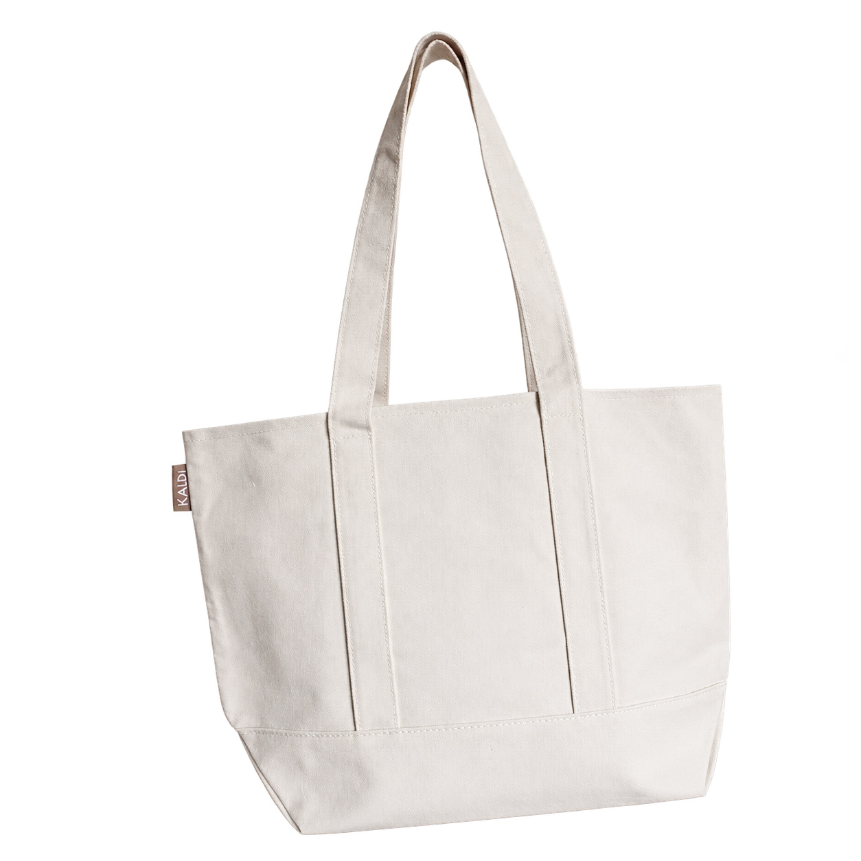 Canvas Tote Bag with Reinforced Bottom - Back View