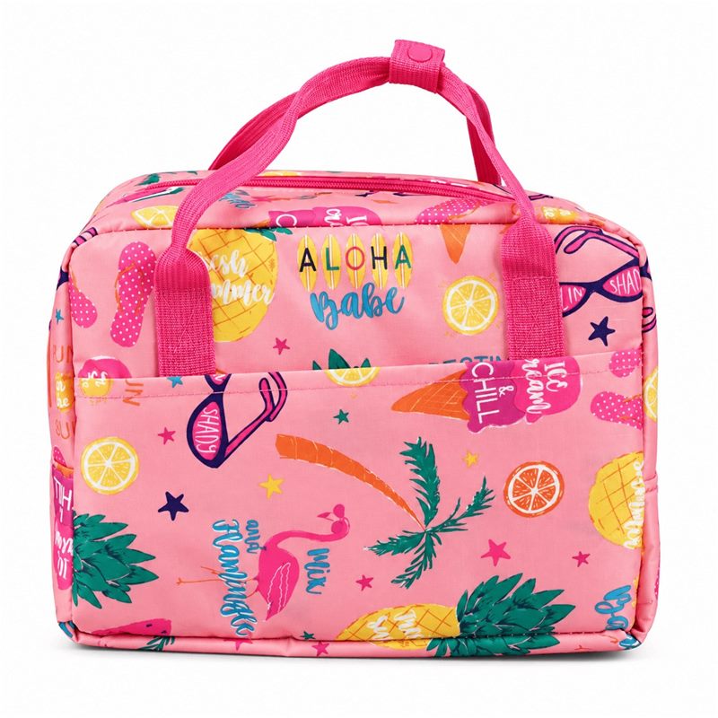 Custom polyester insulated lunch cooler bag