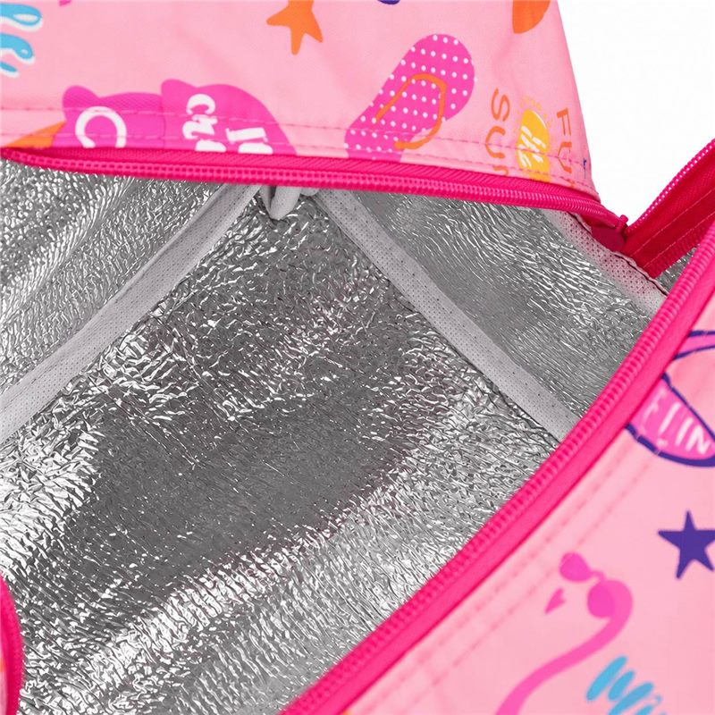 Thermal foil lining inside polyester cooler bag