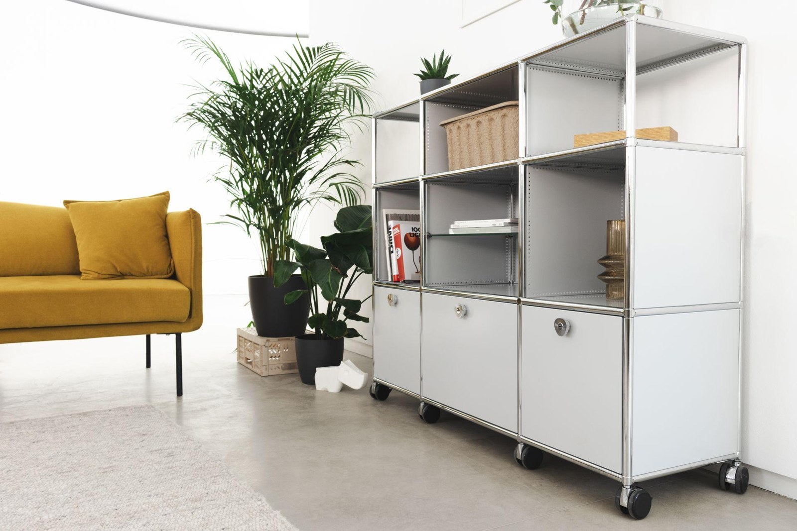 Moduora modular furniture arranged in a bright modern interior
