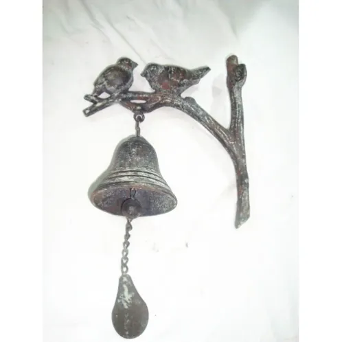 Cast iron bird welcome bell 13BL885