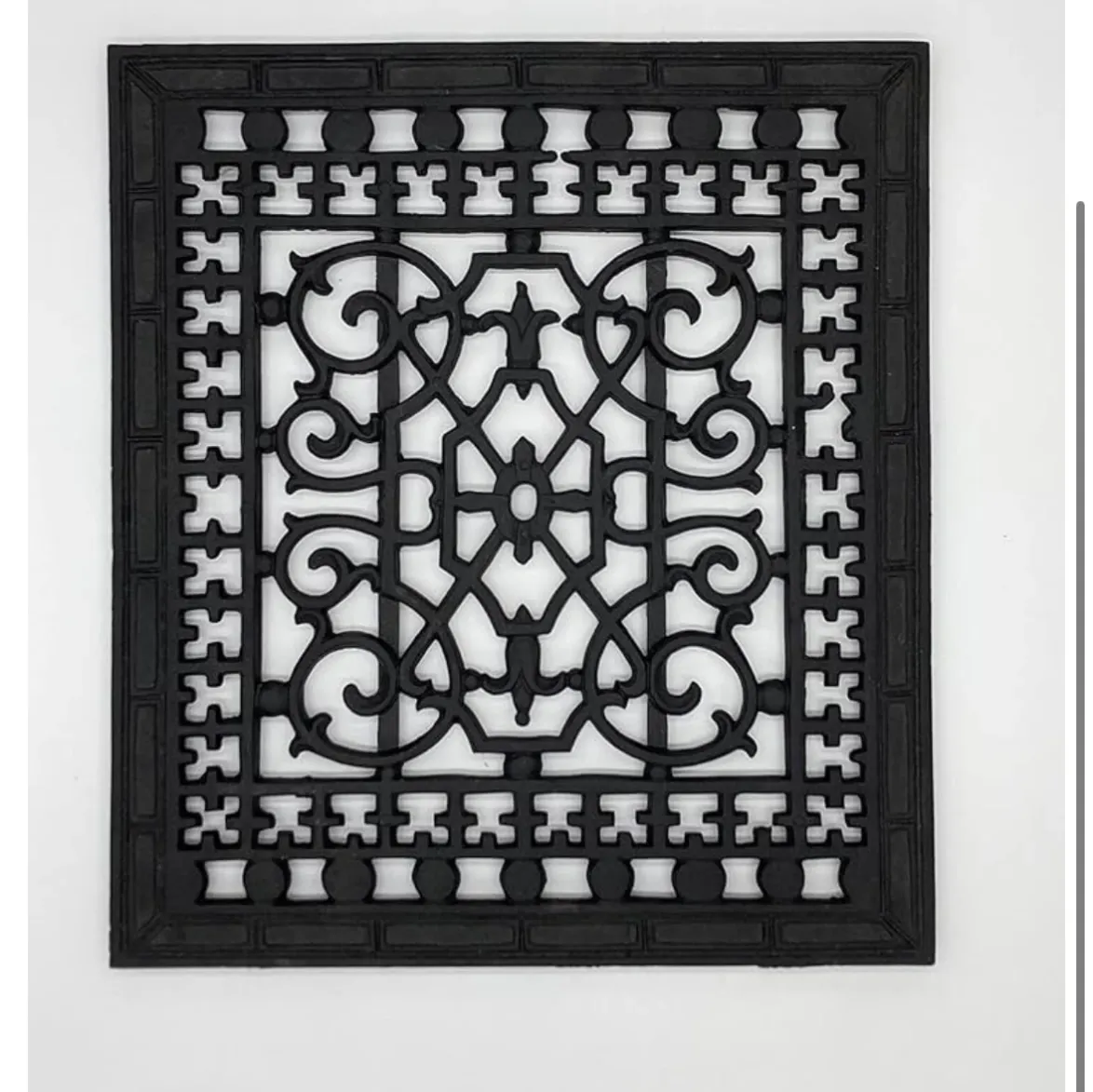 Cast iron rectangular decorative panel GRT103