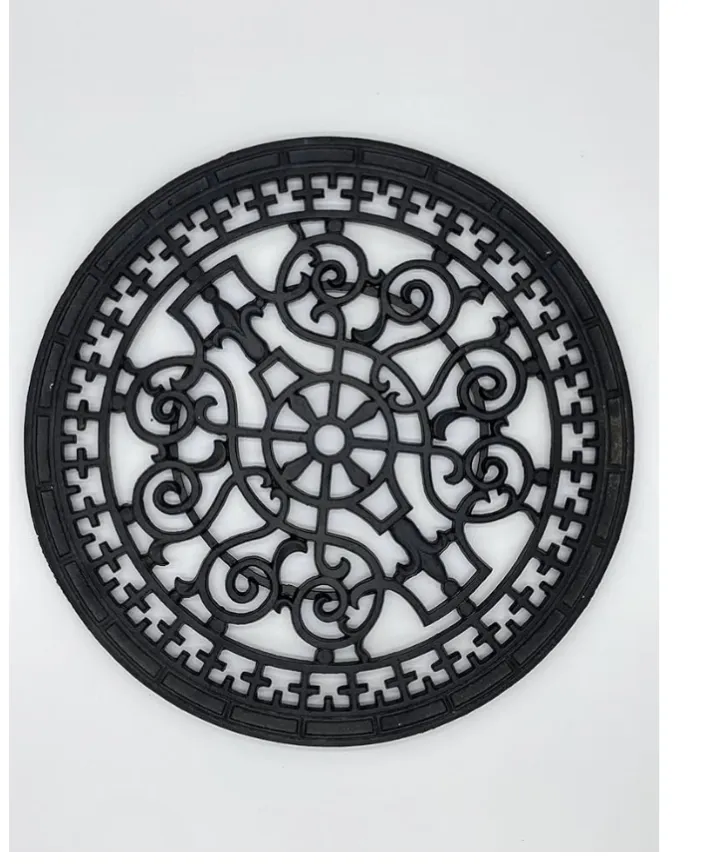Cast iron round decorative medallion GRT106