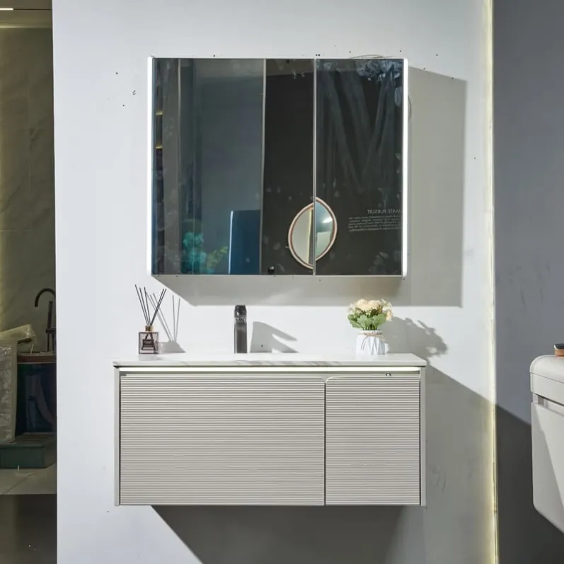 Solid Wood Wall Mounted Bathroom Vanity