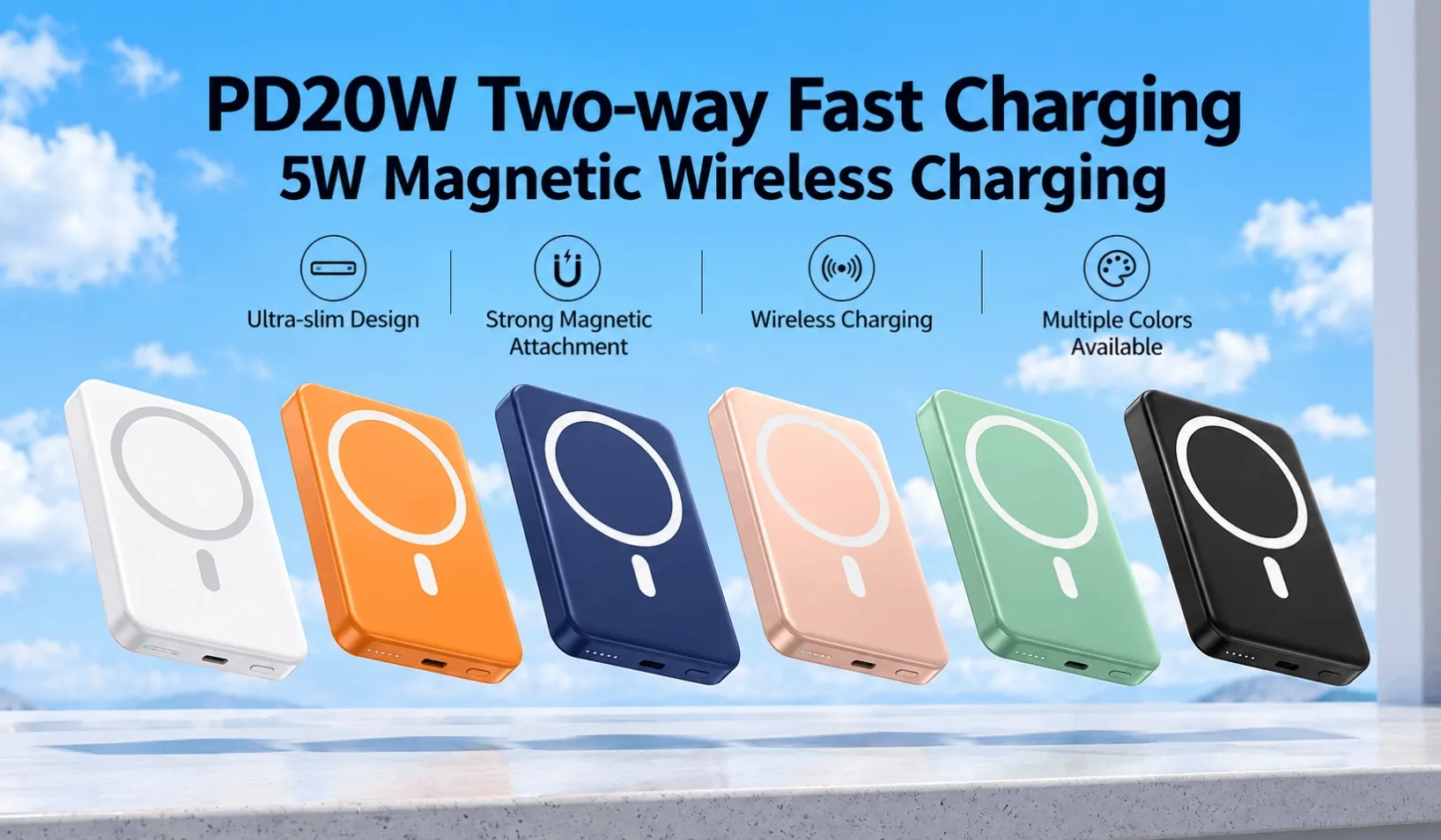 Magnetic wireless power bank