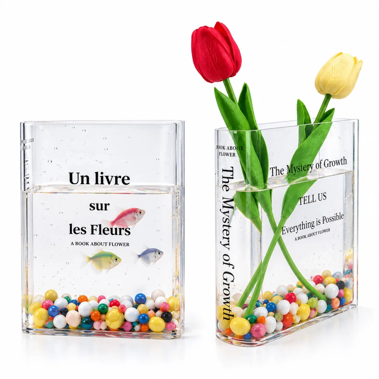 acrylic book vase