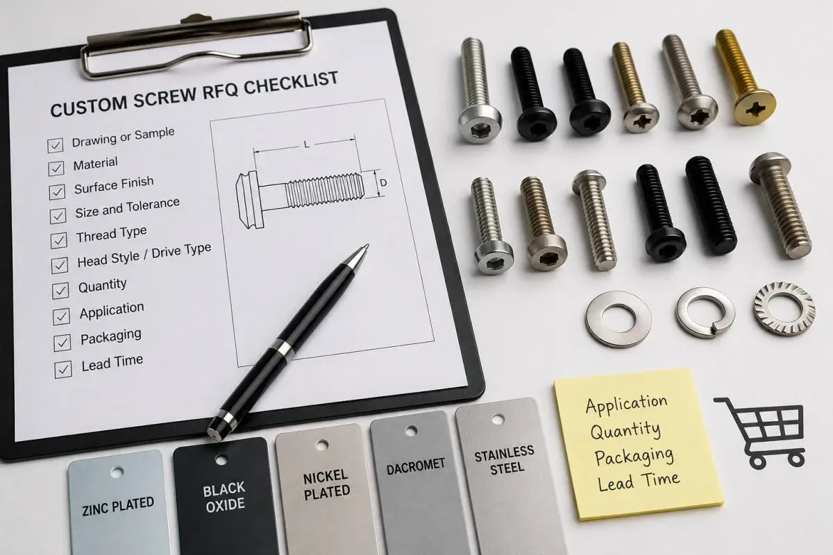 How to Send a Clear RFQ for Custom Screws - Hextro Technology