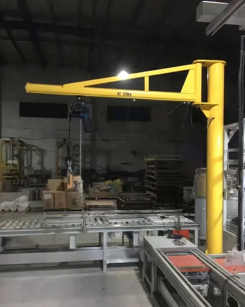 125kg jib crane beside transportation line