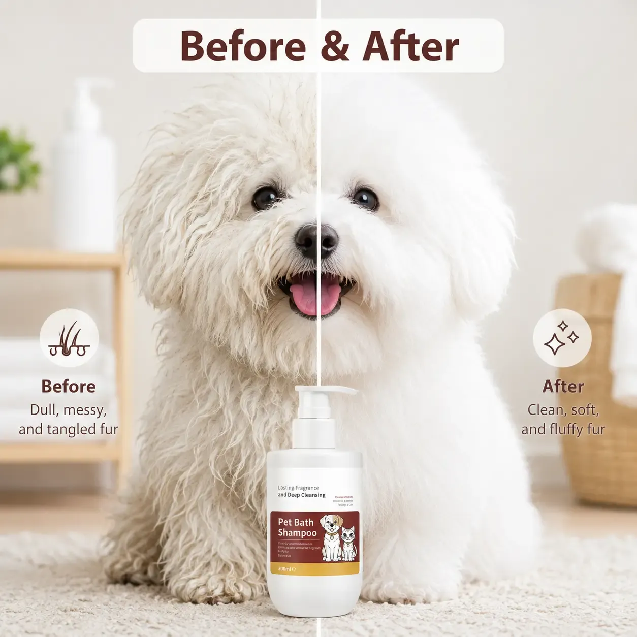Deep Cleansing and Moisturizing Pet Shampoo for Dogs