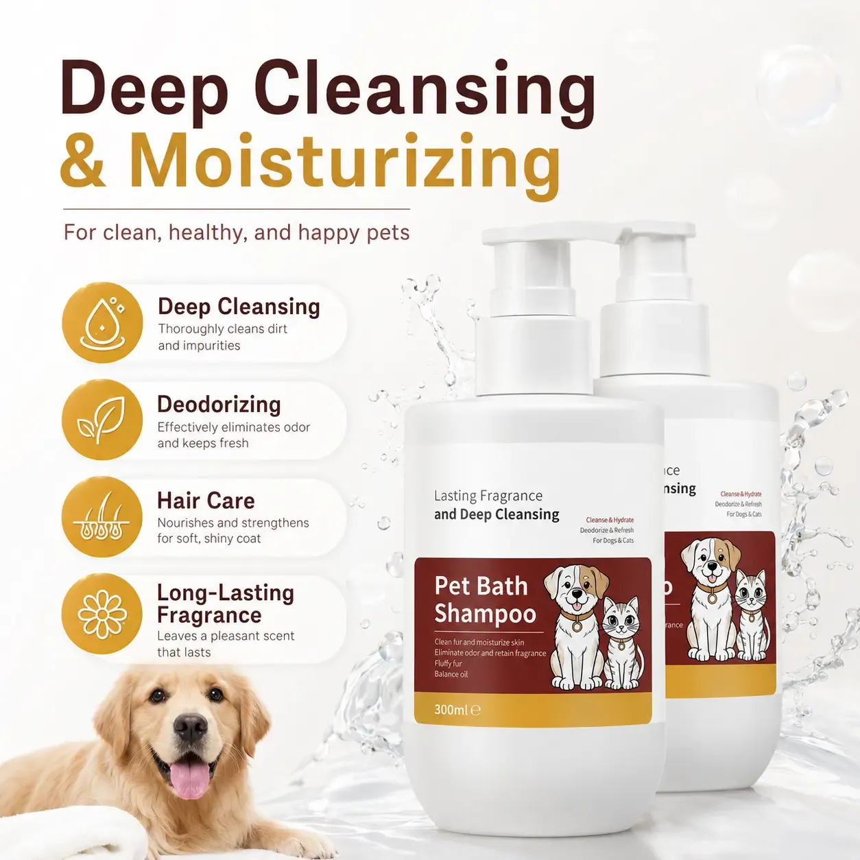 OEM Pet Shampoo Product Highlights for Dogs and Cats