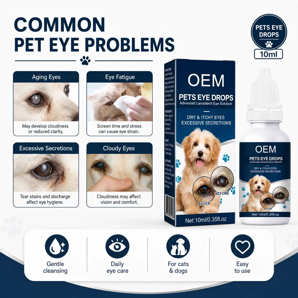 How to use eye drops for pets