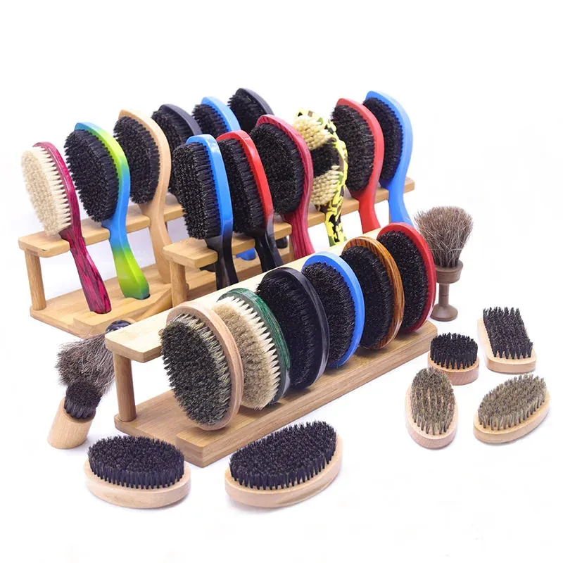 Custom-colored hardwood brush programs for private label
