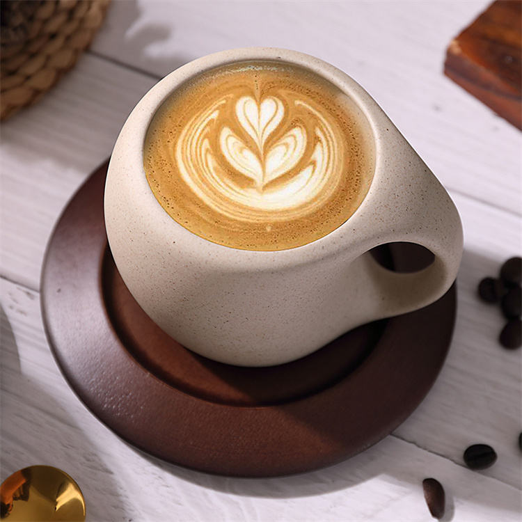 Ins Coffee Cup Latte Cup Ceramic Water Cup 250ML 8 oz With C