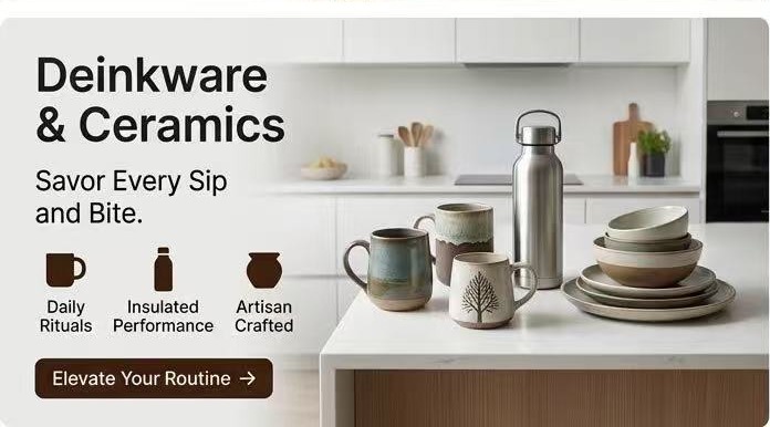 Custom drinkware and ceramics