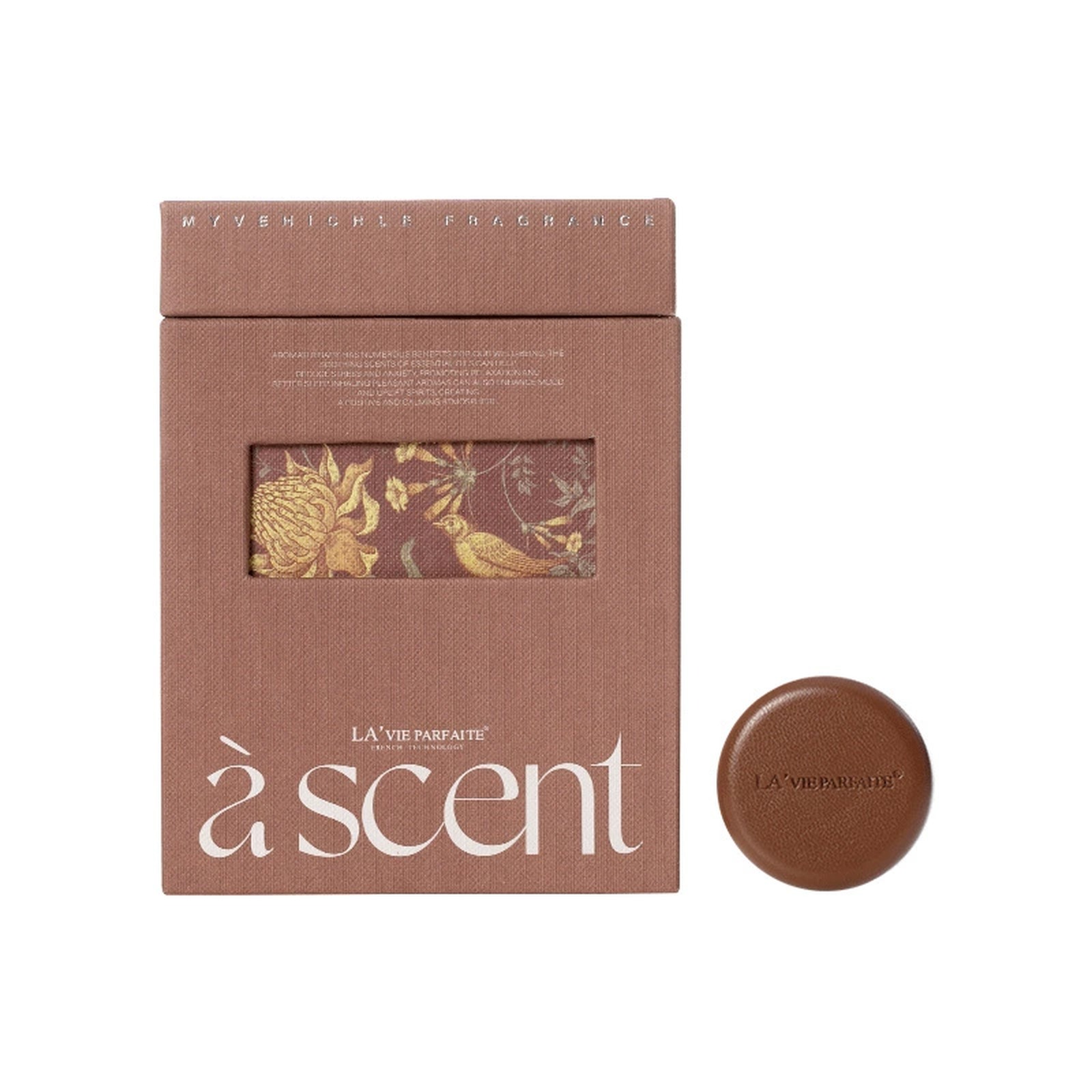 Gift box with leather-texture diffuser