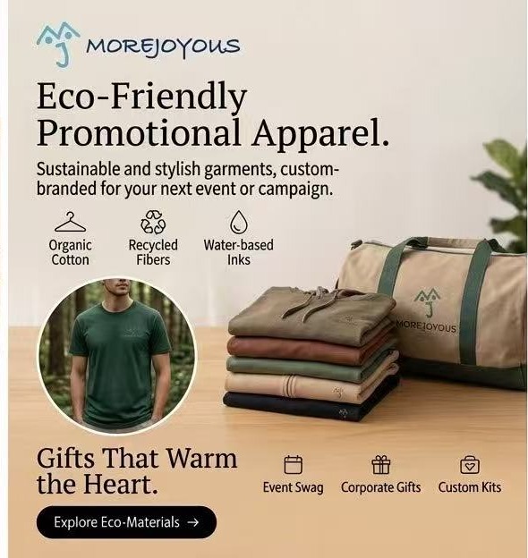 Eco-friendly promotional apparel
