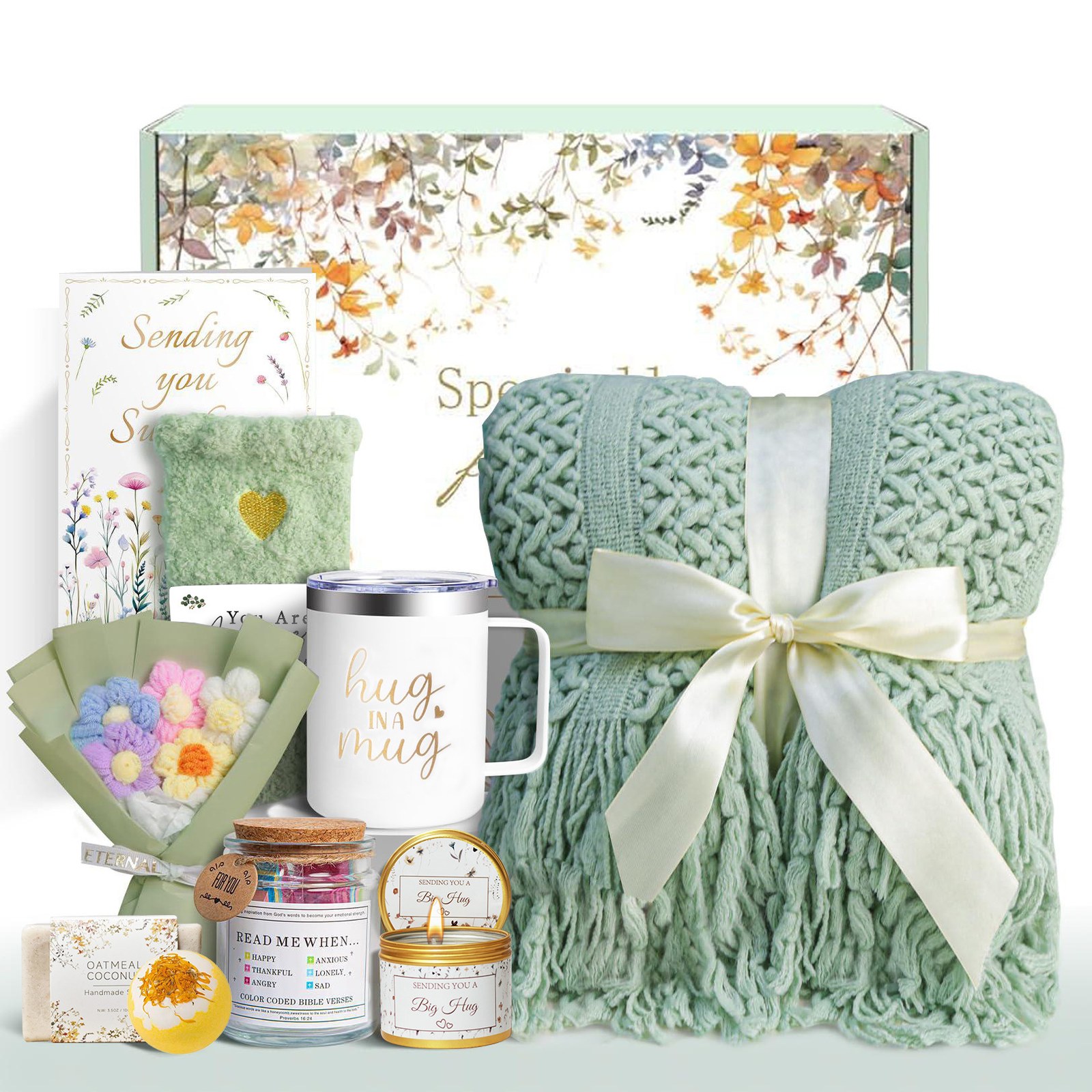 Sage green self-care ritual box theme