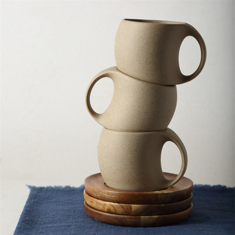 Ins Coffee Cup Latte Cup Ceramic Water Cup 250ML 8 oz With C