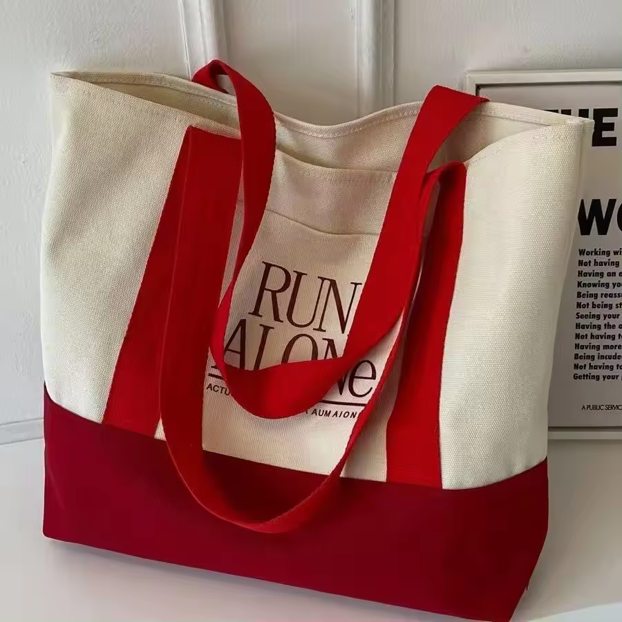 Eco-Friendly Cotton Canvas Tote Bags with Rope Handles Custo